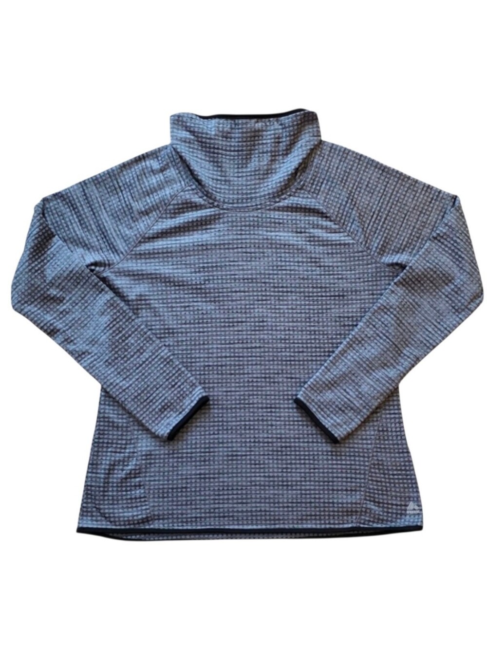 RBX Active Large Gray Textured Cowl Neck Workout Running Pullover